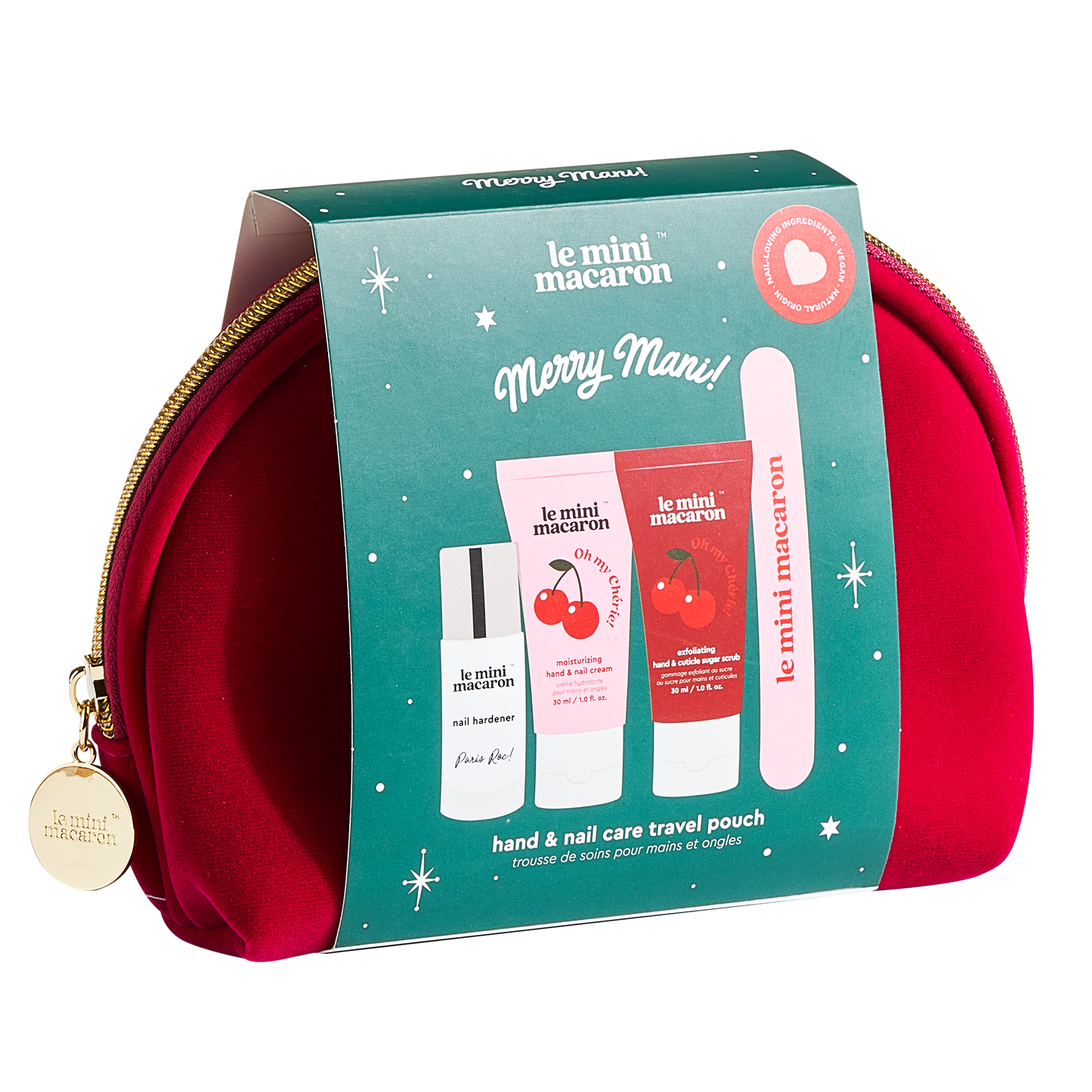 Le Mini Macaron Merry Mani Travel Care Pouch