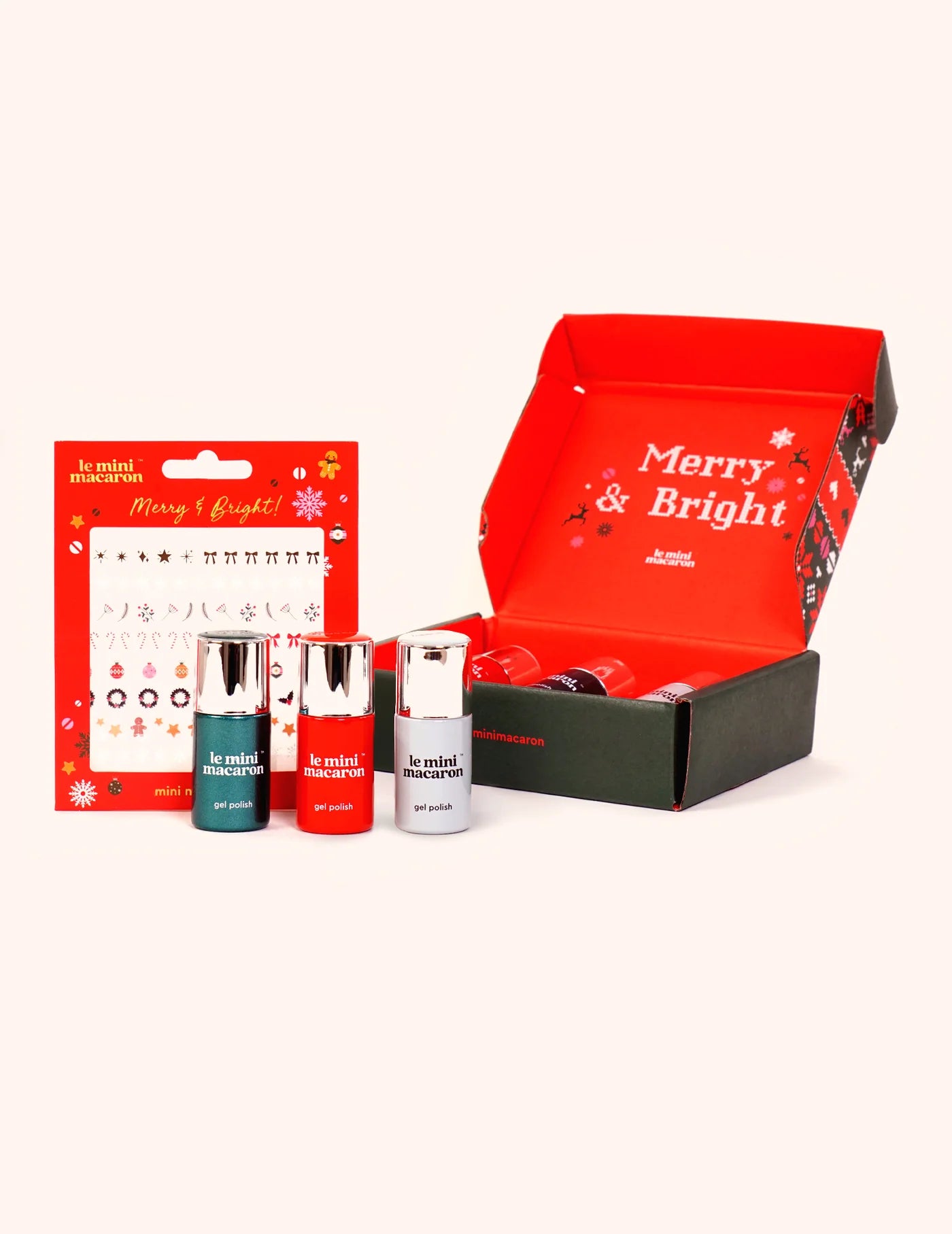 Le Mini Macaron Gel Polish Set: Merry & Bright Box