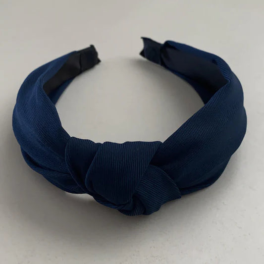 Kika Navy Top Knot Headband