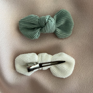 Kika Molly Cord Bow Hair Clips