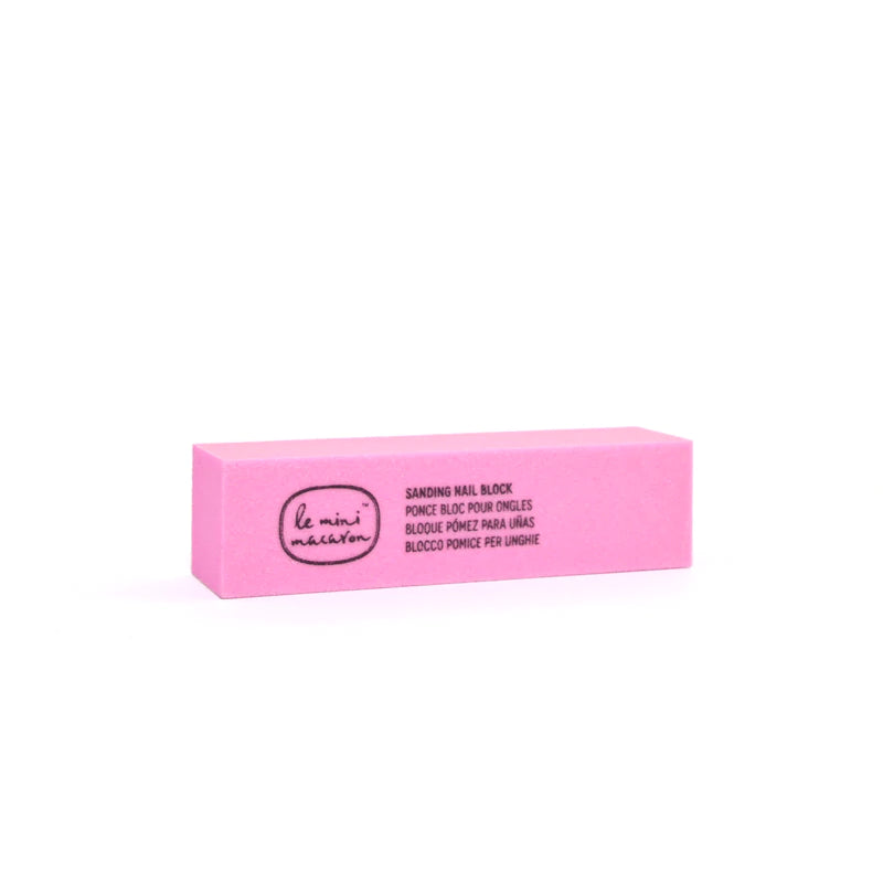 Le Mini Macaron Sanding Pink Nail Block